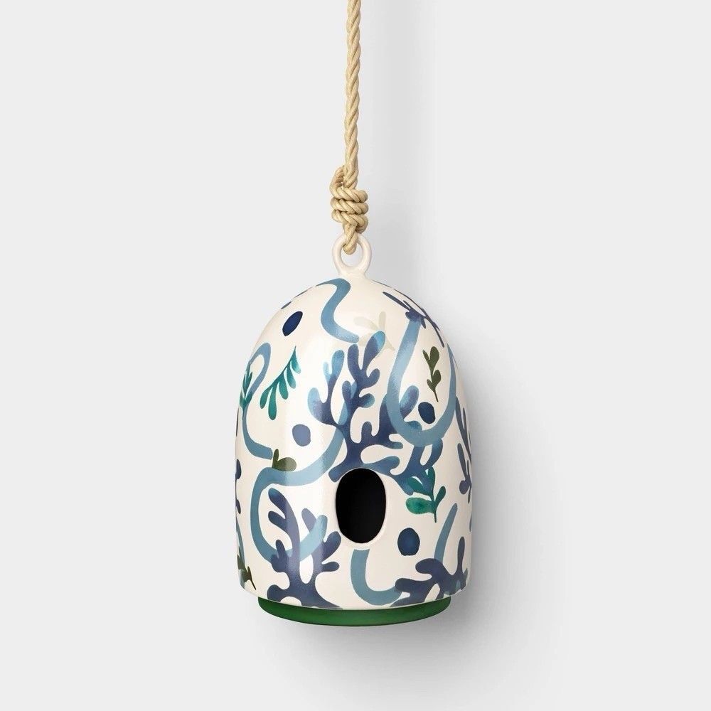 Threshold Ceramic Birdhouse Decorative Outdoor Garden Bird House